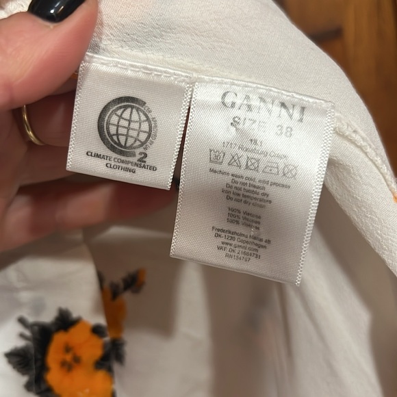 Ganni floral off-the-shoulder top - Picture 3 of 3